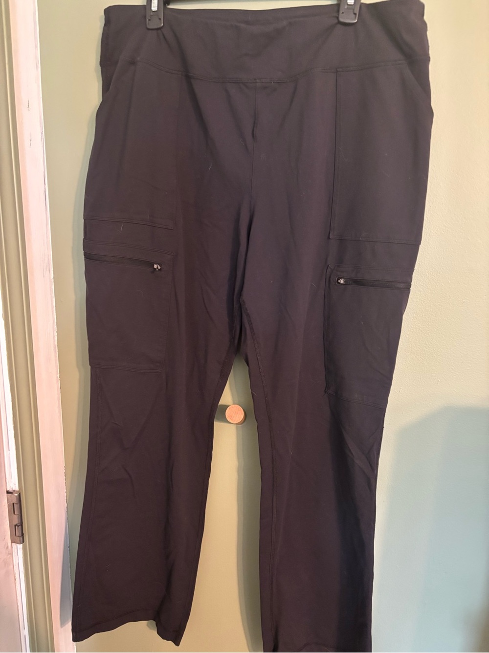 Duluth Trading Co Black Wide-Leg Women's Cargo Pants